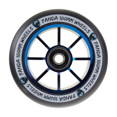 Panda Spoked V2 110mm blue chrome scooter wheels, 1 pcs.