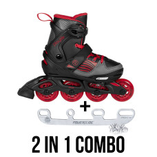 Playlife Dark Breeze 2in1 skates and ice blades kombo