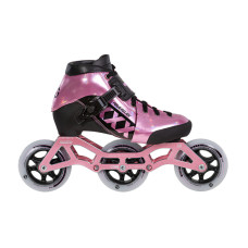 Powerslide 3X Kids pink adjustable bērnu ātruma skrituļslidas