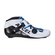 Powerslide ACCEL white/blue boot ātruma skrituļslidu slidzābaki
