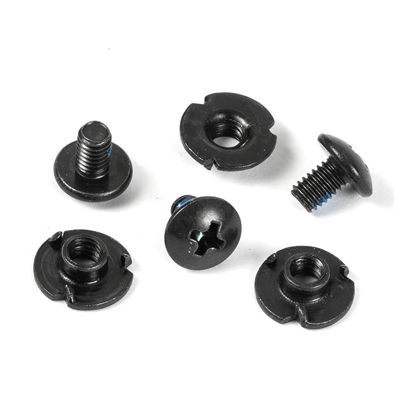 Powerslide buckle fixation screw set L6mm M4, 3 gab.