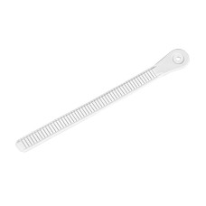 Powerslide buckle plastic strap white 22cm, 1 gab.