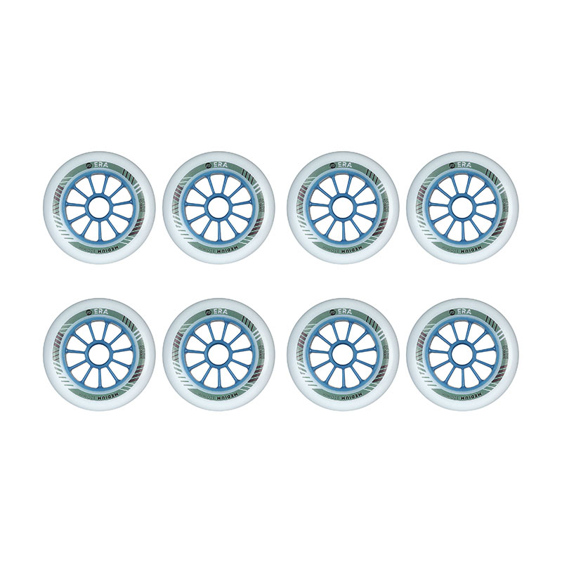 Powerslide ERA 100mm DD medium inline skate wheels, 8 pcs.