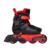 Powerslide Jet black/red bērnu skrituļslidas