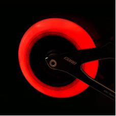 Powerslide Neons 110mm/85a red LED skrituļslidu riteņi, 3 gab.