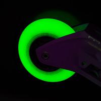 Powerslide Neons 80mm/85a green LED skrituļslidu riteņi, 4 gab.