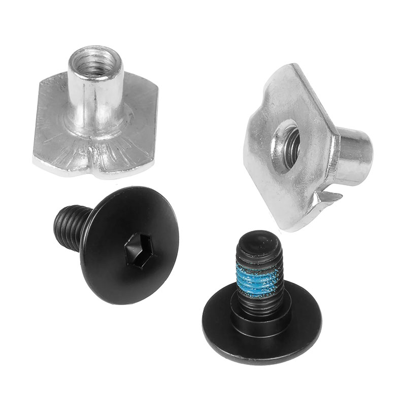 Powerslide Next cuff screw set black, 2 gab.