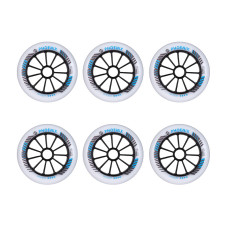 Powerslide Phoenix 125mm DD hard inline skate wheels, 6 pcs.