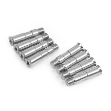 Powerslide SL single axle 8mm/L33mm M7 Alu torx, 8 gab.