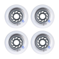 Powerslide Spinner 90mm/88a white inline skate wheels, 4 pcs.