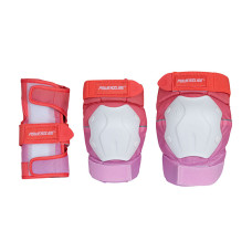 Powerslide Standard 3set women red/pink aizsargu komplekts