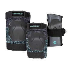 Powerslide Standard set black/teal protective gear