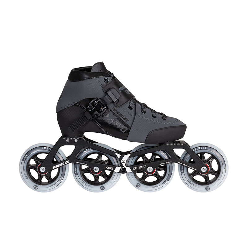 Powerslide Triple X adjustable Evo dark grey bērnu ātruma skrituļslidas