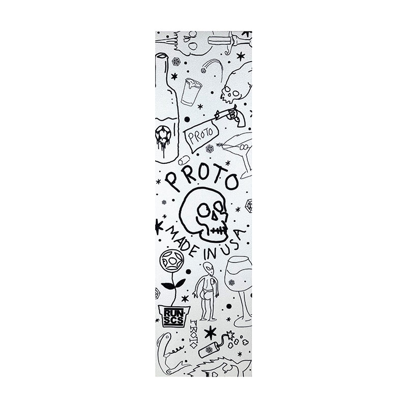 Proto Zuaso 7″ white scooter griptape