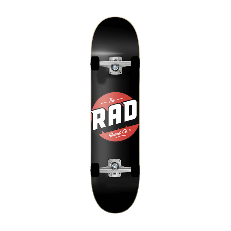 RAD Logo 8.125″ black skateboard