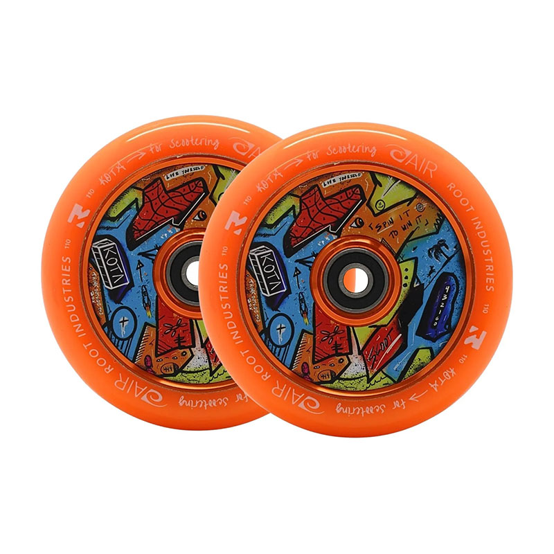 Root Air Kota 110mm orange scooter wheels, 2 pcs.