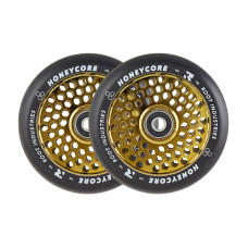 Root Honeycore 110mm black/gold skrejriteņu riteņi, 2 gab.