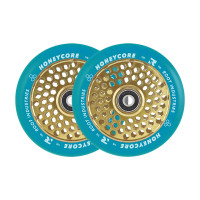 Root Honeycore 110mm limited edition blue/yellow skrejriteņu riteņi, 2 gab.