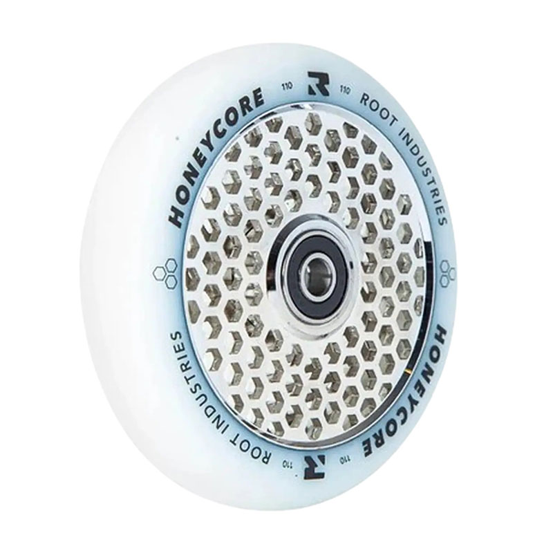 Root Honeycore 110mm white/mirror skrejriteņu riteņi, 2 gab.