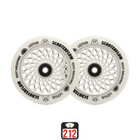 Root Lotus x ScooterFlow 110mm white scooter wheels, 2 pcs.