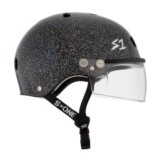 S1 Lifer visor black gloss glitter ķivere