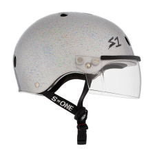 S1 Lifer visor silver glitter шлем