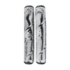 Striker grips black/white scooter hand grips