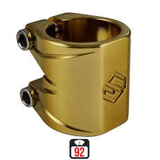 Striker Essence V2 double clamp gold chrome skrejriteņu stūres savilcējs