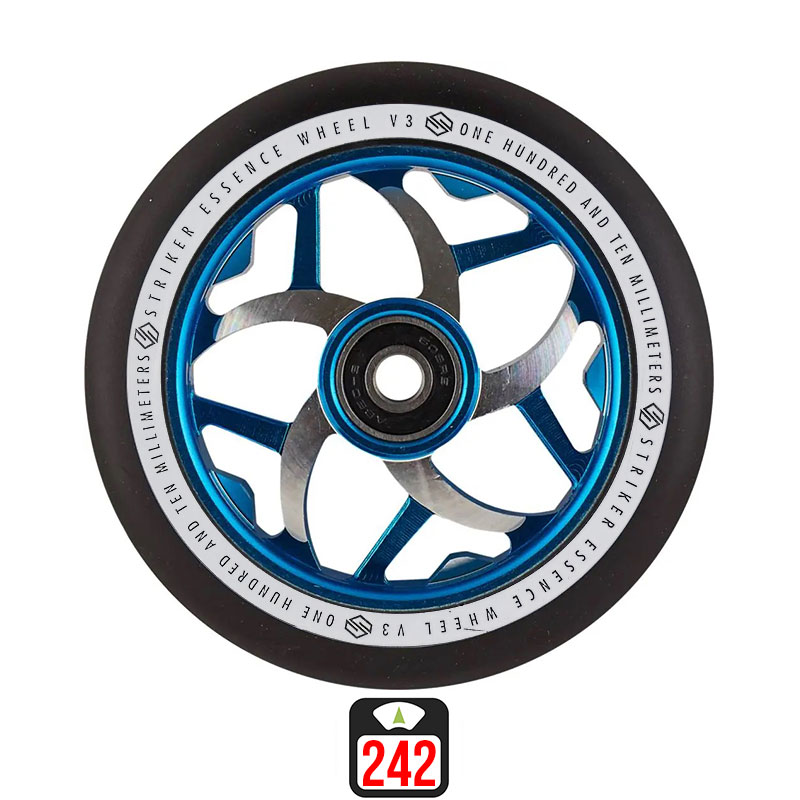 Striker Essence V3 110mm black/blue колеса для самокатов, 1 шт.