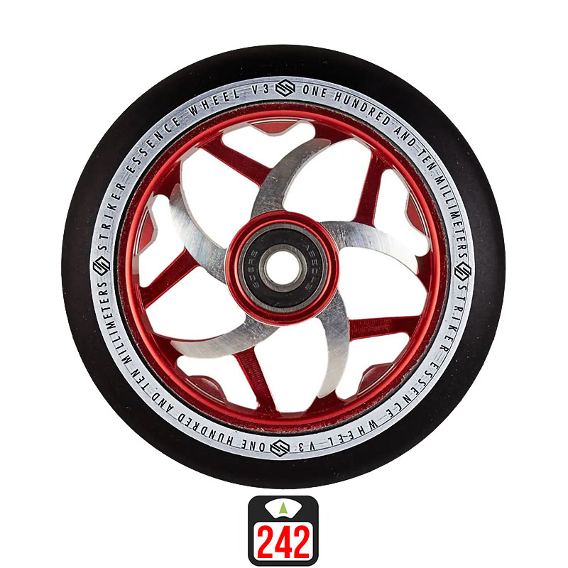Striker Essence V3 110mm black/red skrejriteņu riteņi, 1 gab.