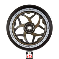 Striker Essence V3 110mm metallic black scooter wheels, 1 pcs.