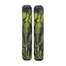 Striker grips black/yellow scooter hand grips