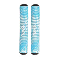 Striker grips white/teal scooter hand grips