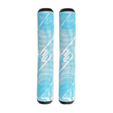 Striker grips white/teal scooter hand grips