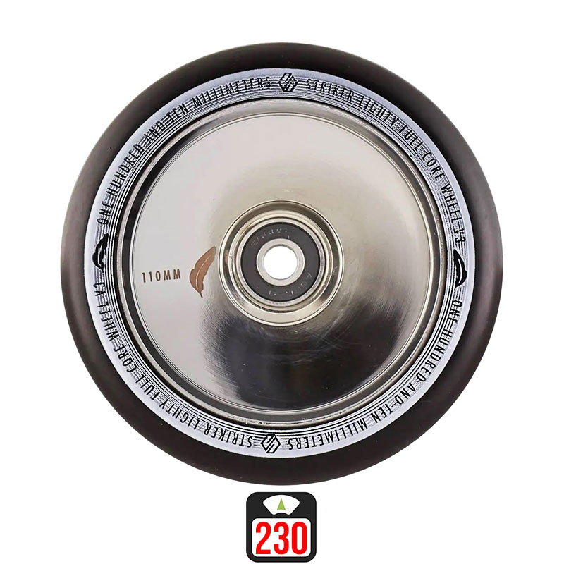 Striker Lighty Full Core V3 110mm chrome skrejriteņu riteņi, 1 gab.