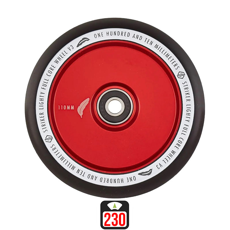 Striker Lighty Full Core V3 110mm red scooter wheels, 1 pcs.