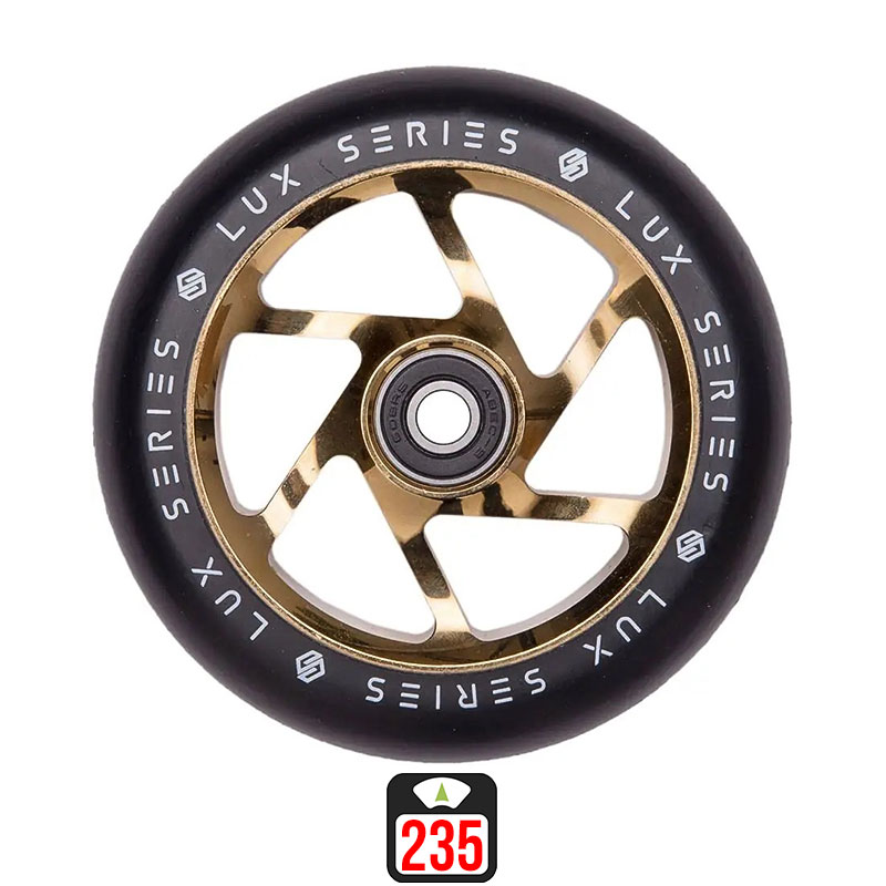 Striker Lux 110mm gold chrome scooter wheels, 1 pcs.