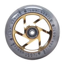 Striker Lux 110mm gold chrome колеса для самокатов, 1 шт.
