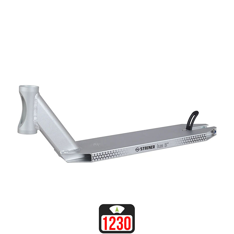 Striker Lux Five deck 5x19.3″ silver scooter deck