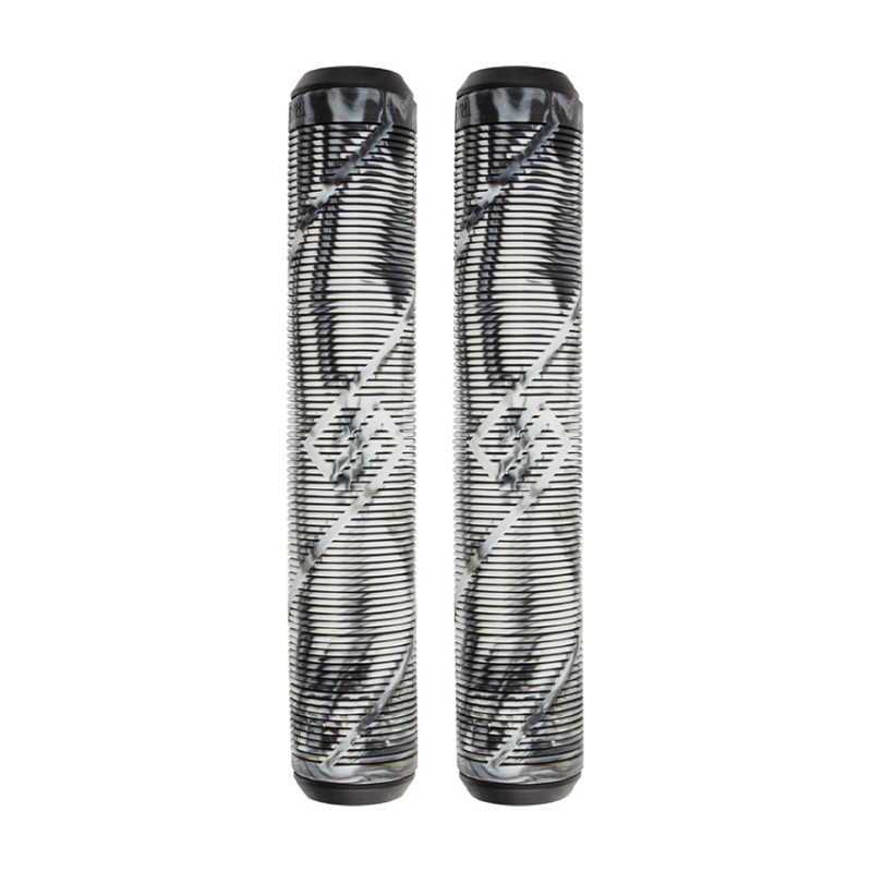 Striker Thick Logo black/white scooter hand grips