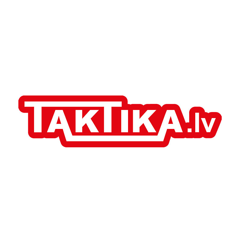 Taktika.lv Logo red L sticker uzlīme