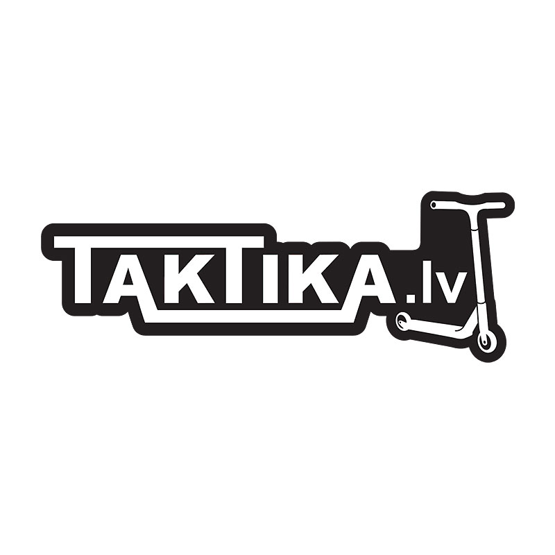 Taktika.lv scooters Logo black L sticker наклейка