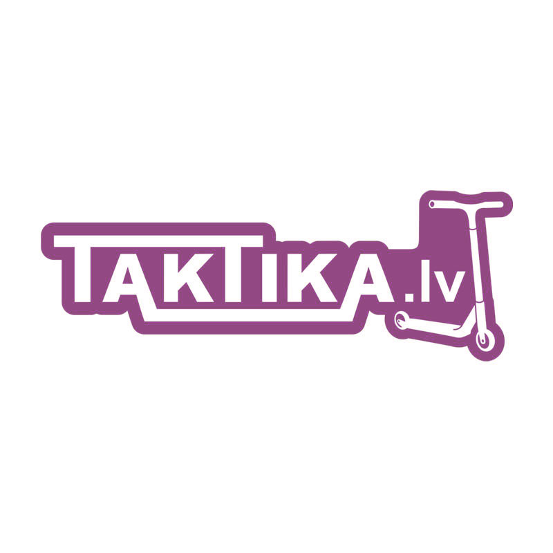 Taktika.lv scooters Logo purple dream Limited L sticker uzlīme