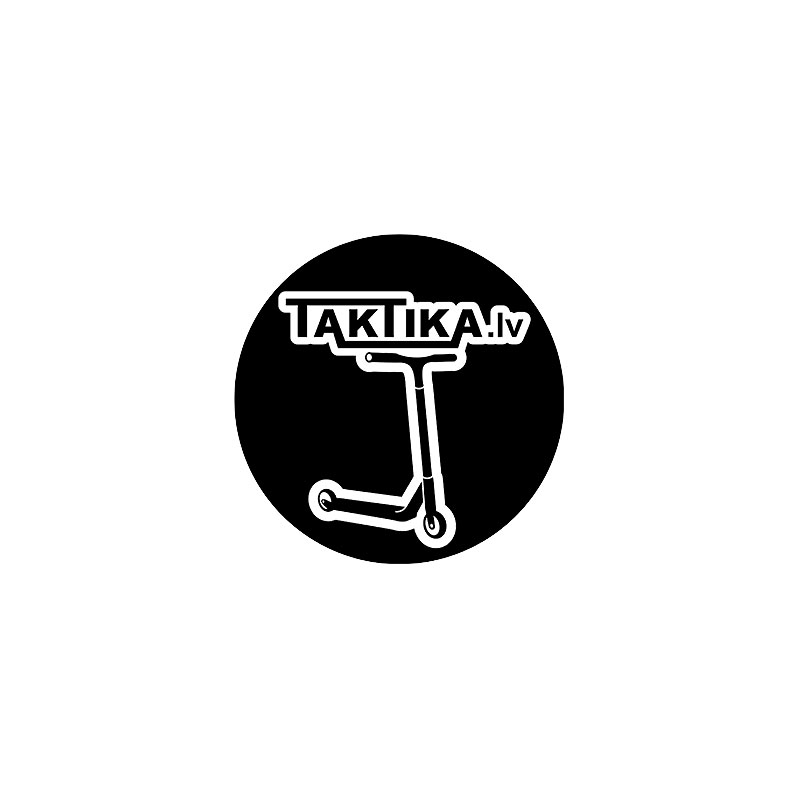 Taktika.lv scooters Round black S sticker