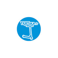 Taktika.lv scooters Round blue S sticker uzlīme