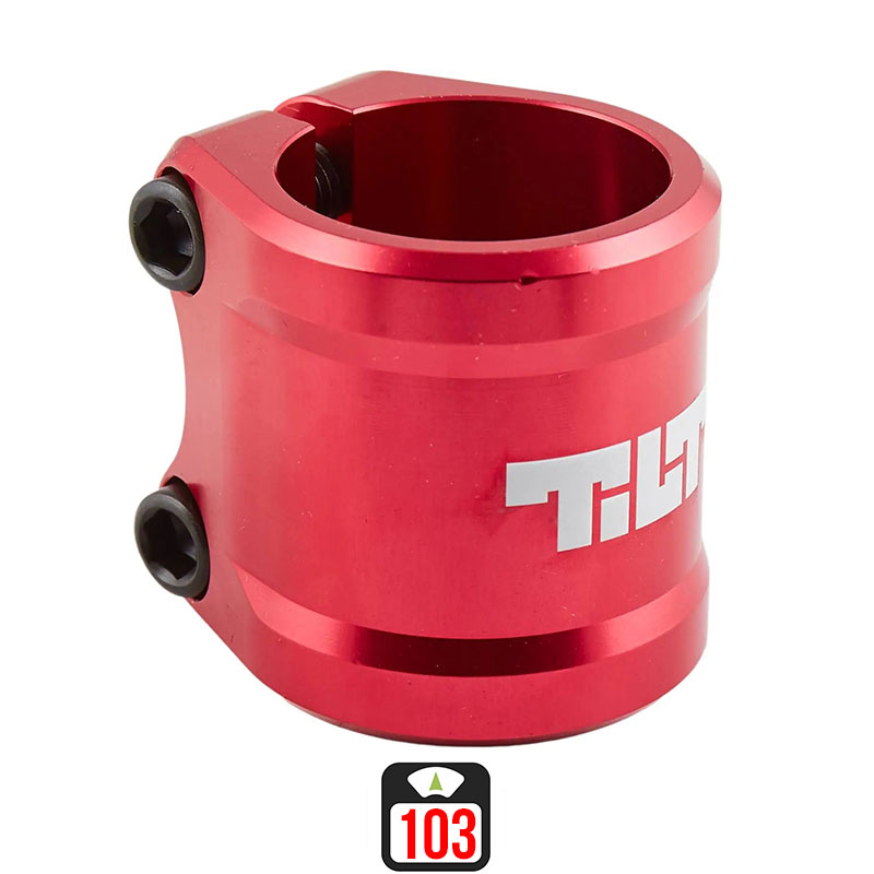 Tilt ARC double clamp red skrejriteņu stūres savilcējs