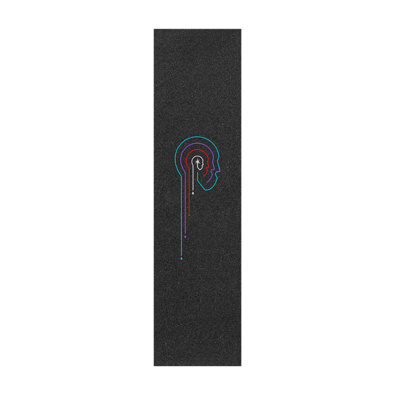 Tilt Brain Drain psyche/teal/purple/red/white heads scooter griptape