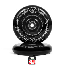 Tilt Durare 110mm Barbed black skrejriteņu riteņi, 2 gab.