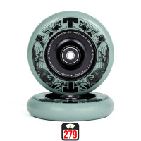 Tilt Durare 110mm Phantom green skrejriteņu riteņi, 2 gab.
