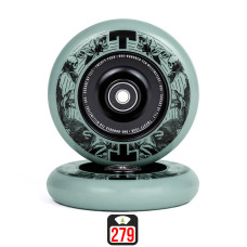 Tilt Durare 110mm Phantom green skrejriteņu riteņi, 2 gab.